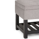 Cosmopolitan - Storage Ottoman Bench With Open Bottom by Unique Piece Furniture