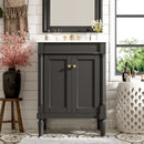 Bathroom Vanity With Top Sink, 2 Tier Storage Cabinet