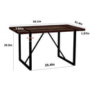Modern Dining Table With Metal Legs For 4 - 6 Person by Unique Piece Furniture