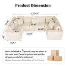 Modular U Shaped Sectional Sofa With Reversible Design by HouseOfZazla