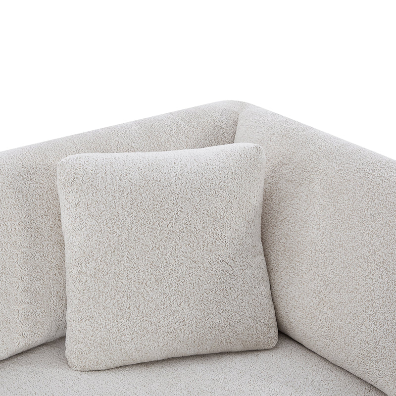 83.5" Modern Flared Arms Sofa (Beige), photo 9 of 10