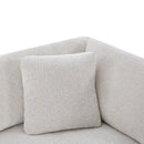 83.5" Modern Flared Arms Sofa (Beige) by HouseOfZazla