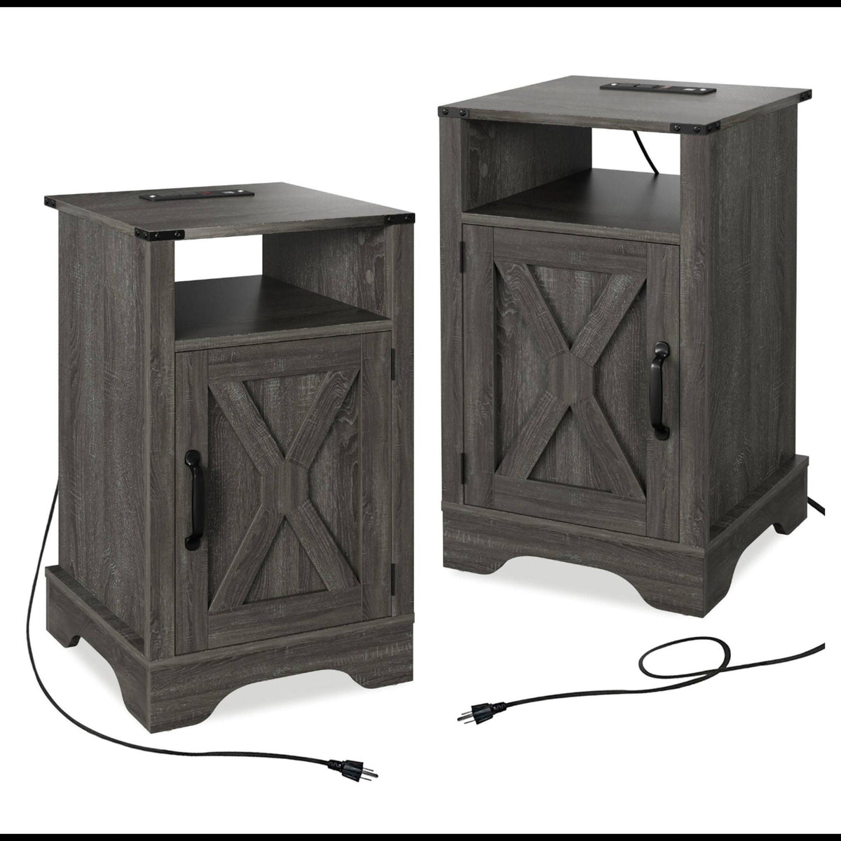 Farmhouse Nightstand, Charging Station & Storage, photo 5 of 40