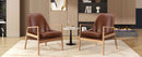 Mid-Century Modern Accent Armchair With High Back