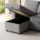 85.8" Sleeper Sofa, Sofa Bed - 2 in 1 Pull Out Sofa Bed with Storage Sofa, Sofa Sleeper with Pull Out Bed with Charging Port