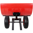 Dual Bar Snow Shovel with Wheels