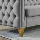 L-Shaped Corner Sofa, 5 Seater Sectional With Tufted Design by HouseOfZazla