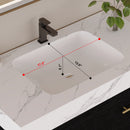 36" Artificial Stone Bathroom Vanity with Ceramic Sink by HouseOfZazla