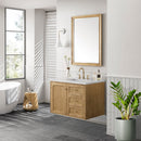 James Martin Laurent 36" Dual Mount Single Bathroom Vanity, Light Natural Oak