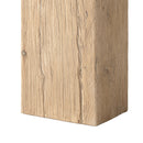 Calder 60' Solid Reclaimed Elm Plinth Console Table, Heritage Light Natural Brown