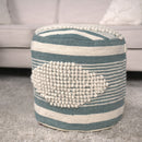 Diamond - Handcrafted Cylindrical Pouf by HouseOfZazla