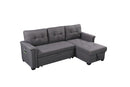Nathan - Reversible Sleeper Sectional Sofa With Storage Chaise, USB Charging Ports And Pocket by HouseOfZazla