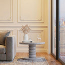 Stacked Cobblestone End Table