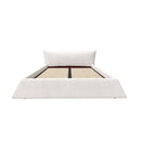 Upholstered Platform Bed With Special Shaped Headboard by HouseOfZazla
