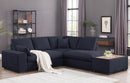 Joshua - 100" Sectional Sofa with Right Facing Chaise and Console Ottoman by HouseOfZazla