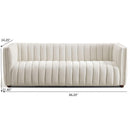 April - Mid-Century Modern Luxury Tight Back Boucle Couch by HouseOfZazla