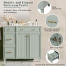 Bathroom Vanity With Sink, Soft Close Doors, Adjustable Shelves