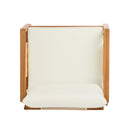 Outdoor Club Chair, Acacia Wood Frame with Textilene Accents by HouseOfZazla