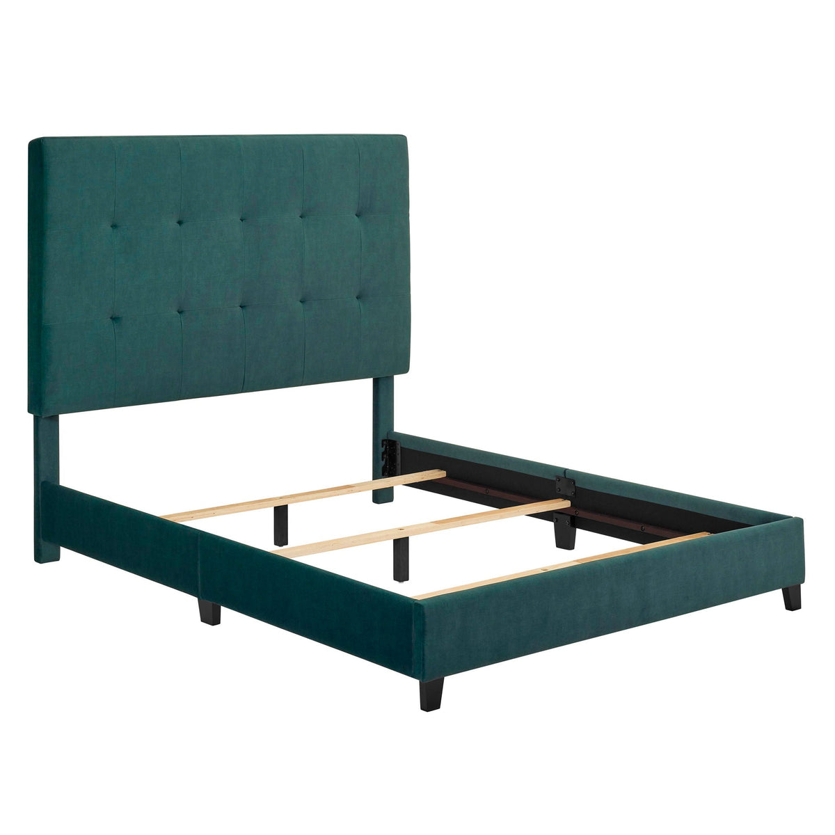 Tufted Upholstered Headboard Platform Bed, photo 21 of 29