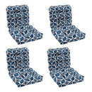 Outdoor Chair Cushions Set of 8 - Tufted Waterproof Seat Pads
