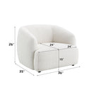 Lucifer - Chair - White Shimmer Chenille by Unique Piece Furniture