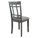 6 Piece Wooden Dining Table set, Kitchen Table set with 4 Chairs and Bench, Farmhouse Rustic Style,Gray