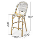 Outdoor PE Rattan French Barstool Set by HouseOfZazla