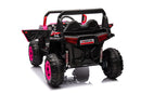 12V7A*1 30W*4 Four-Wheel Drive Seat One Button Start, Forward And Backward, High And Low Speed, Music, Front Light, Power Display, Two Doors Can Open, 2.4G R / C, Seat Belt Four Wheel Absorber by HouseOfZazla
