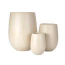U_STYLE Lightweight Round MGO Outdoor Planter Set - 3 Sizes by HouseOfZazla