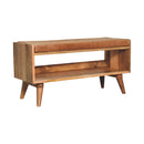 Solid Wood Bench With Upholstered Sea by HouseOfZazla