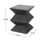 Outdoor Lightweight Concrete Side Table by HouseOfZazla
