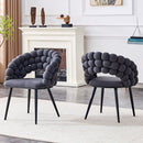 Puffy Bubble, Ball Chain Chairs For Dining Room (Set of 2) by Unique Piece Furniture