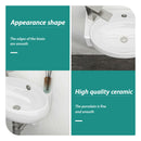 Modern Aesthetic Rectangle Wall Mount Bathroom Sink With Single Faucet Hole