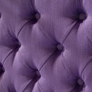 Tufted Upholstered Queen Size Bed Headboard in Modern Button Design