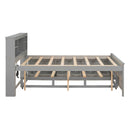 Platform Bed With Storage Headboard, USB, Trundle And 3 Drawers by HouseOfZazla