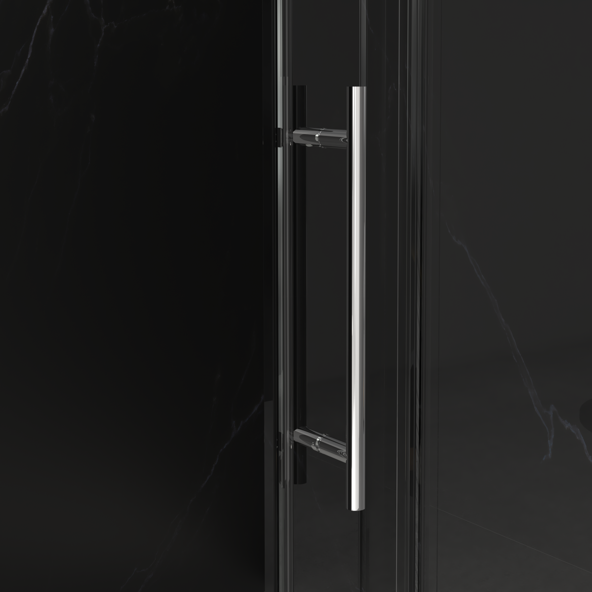 56"-60"W x 76"H Frameless Shower Door, photo 5 of 10