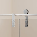 Frameless Single Sliding Shower Doors With Towel Rail & Handle by HouseOfZazla