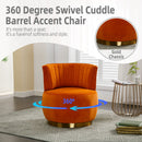 360 Degree Swivel Cuddle Barrel Accent Sofa Chair by Unique Piece Furniture