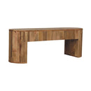 Soba - Straight Media Unit - Oak by Unique Piece Furniture