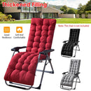 71x22in Chaise Lounger Cushion Recliner Rocking Chair Sofa Mat Deck Chair Cushion