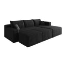 95" Cloud Sectional Sofa with 2 Ottomans