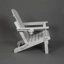 Folding Adirondack Chair with Dual Cup Holder - White