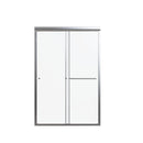 Semi Frameless Double Sliding Shower Door with Tempered Glass by HouseOfZazla