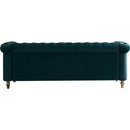 Chesterfield Velvet Sofa 84.65 inch for Living Room GREEN Color