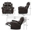 Wide Standard Manual Glider Recliner by Unique Piece Furniture