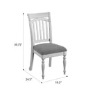 Slat Back Dining Chairs (Set of 2) - Gray by HouseOfZazla