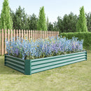 Raised Garden Bed Kit - Metal Raised Bed Garden 7.6x3.7x0.98ft by HouseOfZazla