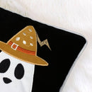 Halloween Boo Ghost Velvet Throw Pillow