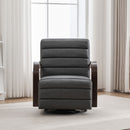 360° Swivel Accent Chair With Armrests, Comfy Lounge by HouseOfZazla