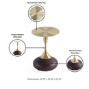 Patchin - End Table - Brown / Gold by HouseOfZazla